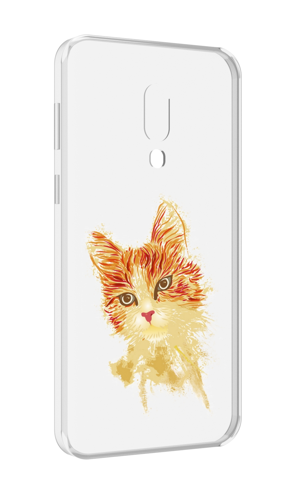 

Чехол MyPads рыжий кот для Meizu 16 Plus / 16th Plus, Прозрачный, Tocco