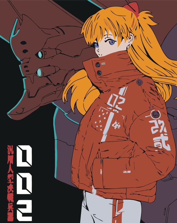 

Картина по номерам Живопись по номерам «Evangelion Евангелион: Аска Лэнгли и робот Ева», Evangelion Евангелион: Аска Лэнгли и робот Ева