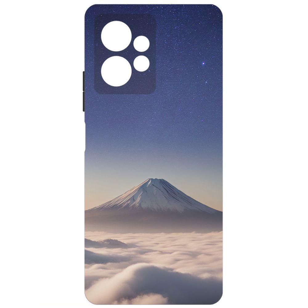 

Чехол-накладка Krutoff Soft Case Япония, Фудзияма для Xiaomi Redmi Note 12 4G черный