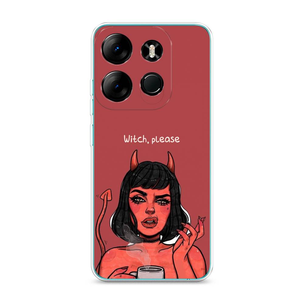 

Чехол Awog на Tecno Pop 7 Pro "Evil Girl", Красный;черный, 303450-6
