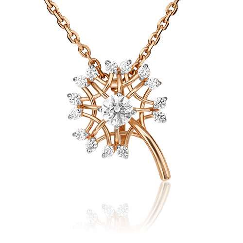 

Бегунок из золота с фианитом PLATINA jewelry 03-3112-00-401-1110, 03-3112-00-401-1110