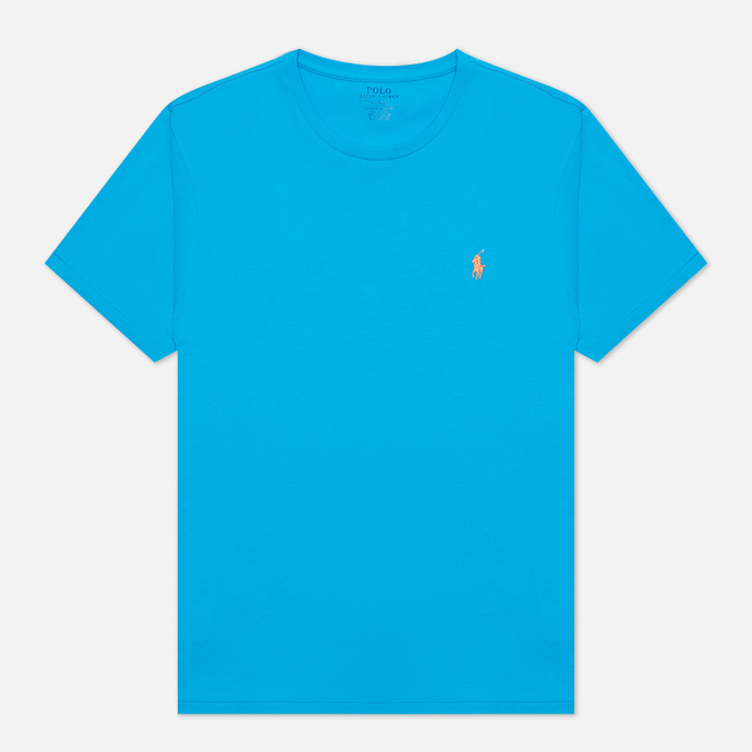 

Футболка мужская Polo Ralph Lauren 710-671438-217 голубая S, 710-671438-217