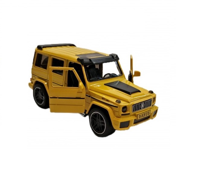 M923Z Коллекционная машина мерседес джип свет и звук 18 см. 1:24 (Цвет: Желтый)