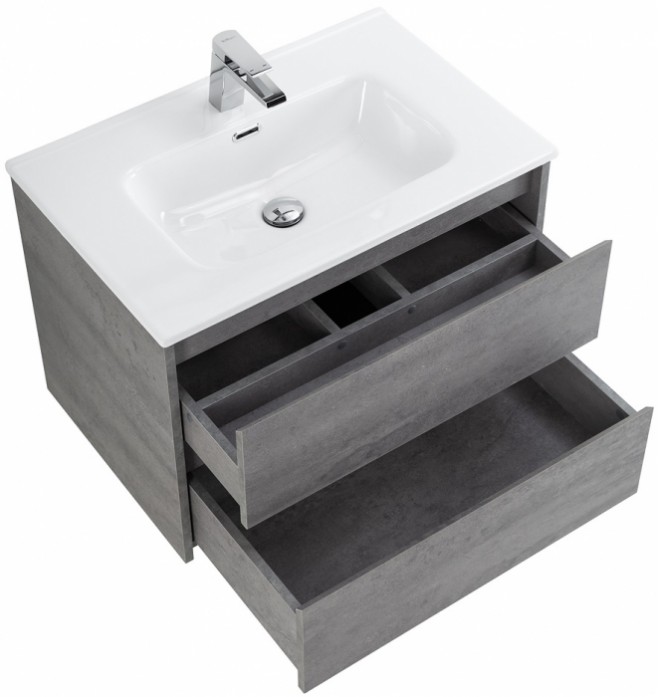 

Тумба с раковиной BelBagno Kraft 70-BB700ETL Cemento Grigio, Коричневый, Тумба с раковиной BelBagno