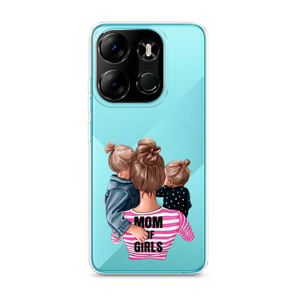 

Чехол Awog на Tecno Pop 7 Pro "Mom of Girls", Разноцветный, 303450-6