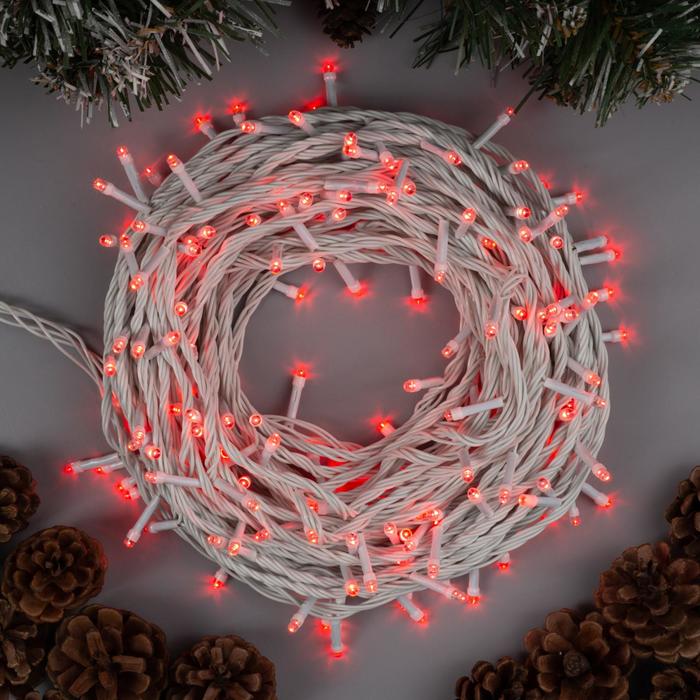 

Световая гирлянда новогодняя Luazon Lighting Нить 3556826 20 м красный, Нить