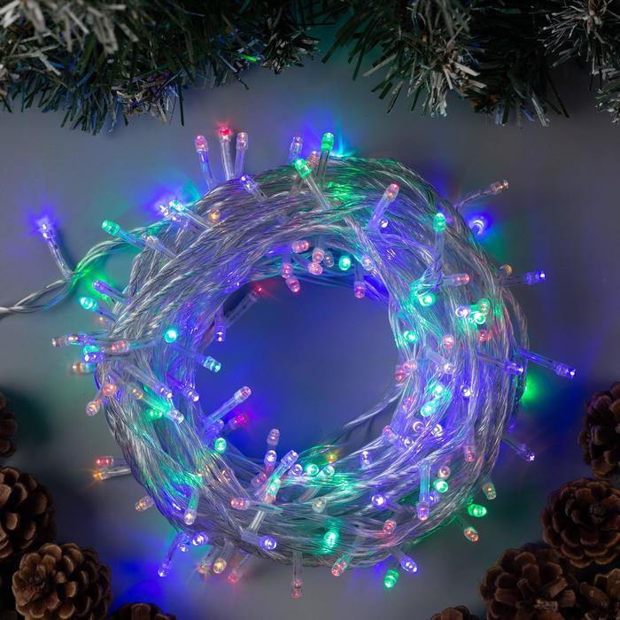 

Световая гирлянда новогодняя Luazon Lighting Нить 3556803 20 м разноцветный/RGB, Нить