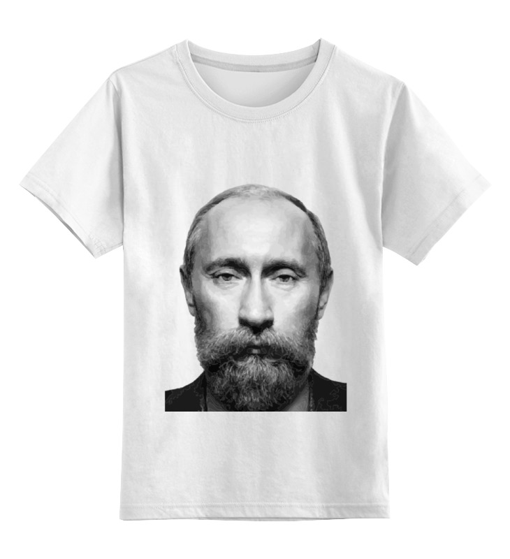 

Детская футболка классическая Printio Путин с бородой, р. 104, 0000000709142