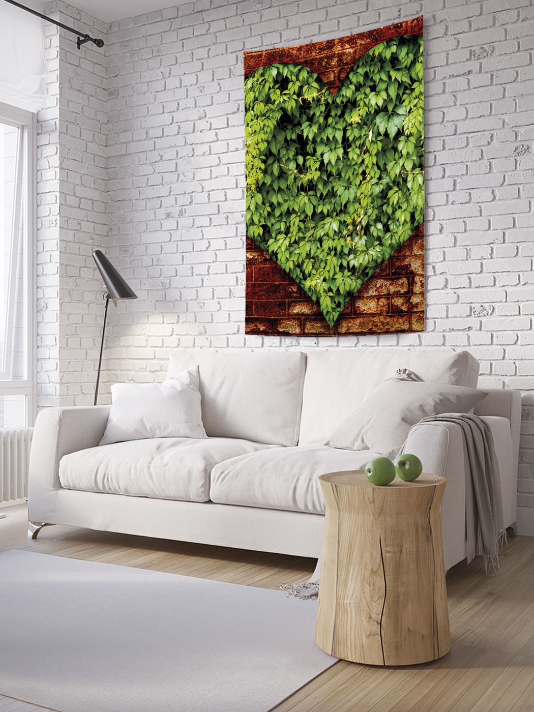 

Вертикальное фотопанно на стену JoyArty Вьющееся сердце 150x200 см, Вьющееся сердце