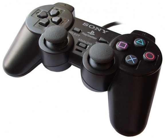 Геймпад проводной Sony DualShock 2 (Black) Черный Оригинал (PS2) (OEM)