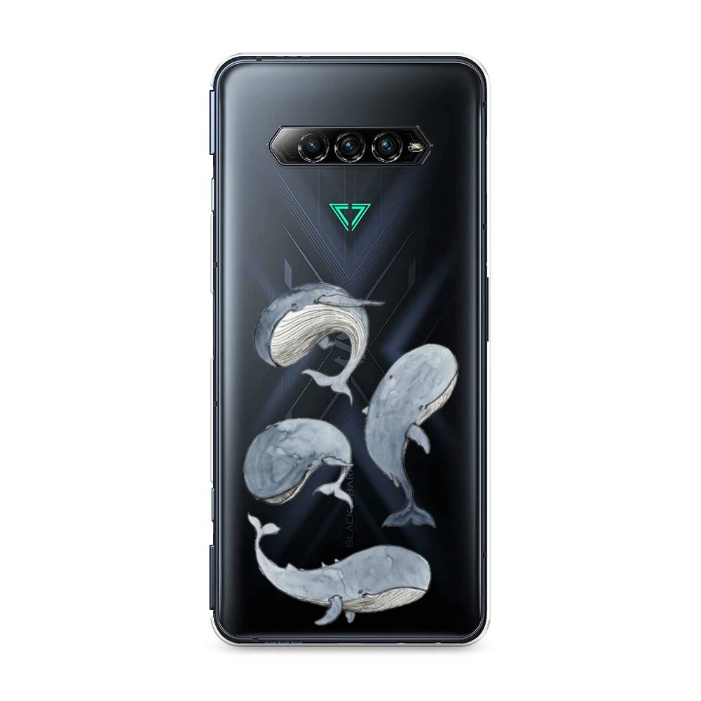 

Чехол Awog на Xiaomi Black Shark 4 pro "Киты", Голубой;белый;прозрачный, 317650-1
