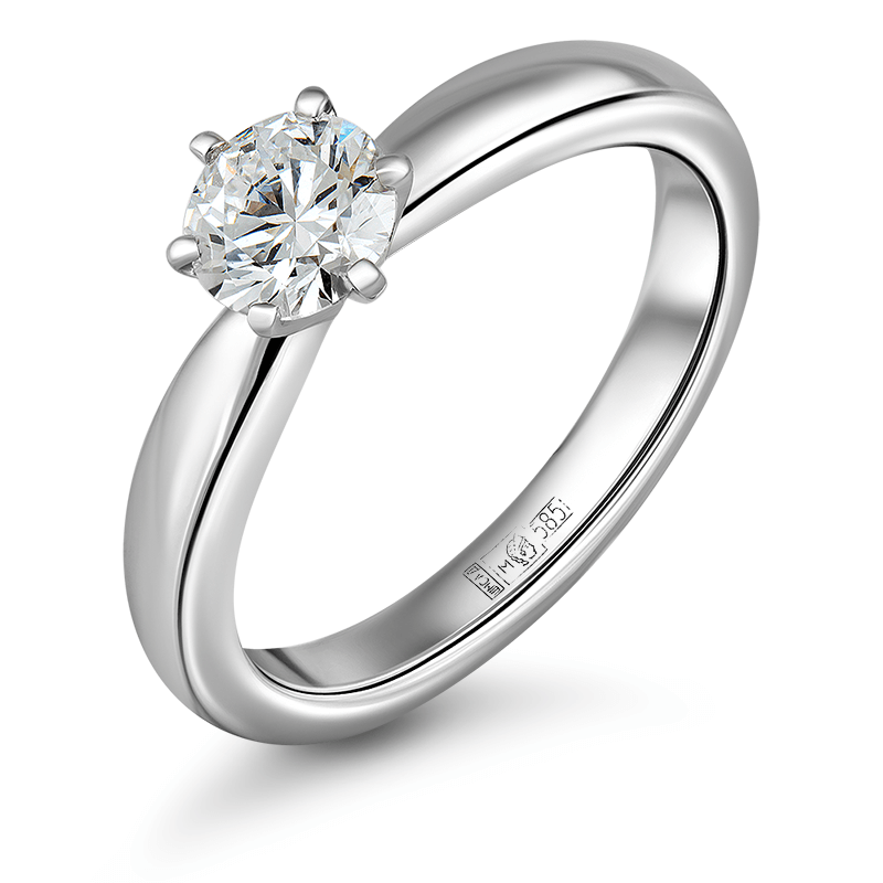 

Кольцо из золота с бриллиантом выращенным р.17 IQ Diamonds 319-R5W-RD35FVS1-GR33, 319-R5W-RD35FVS1-GR33