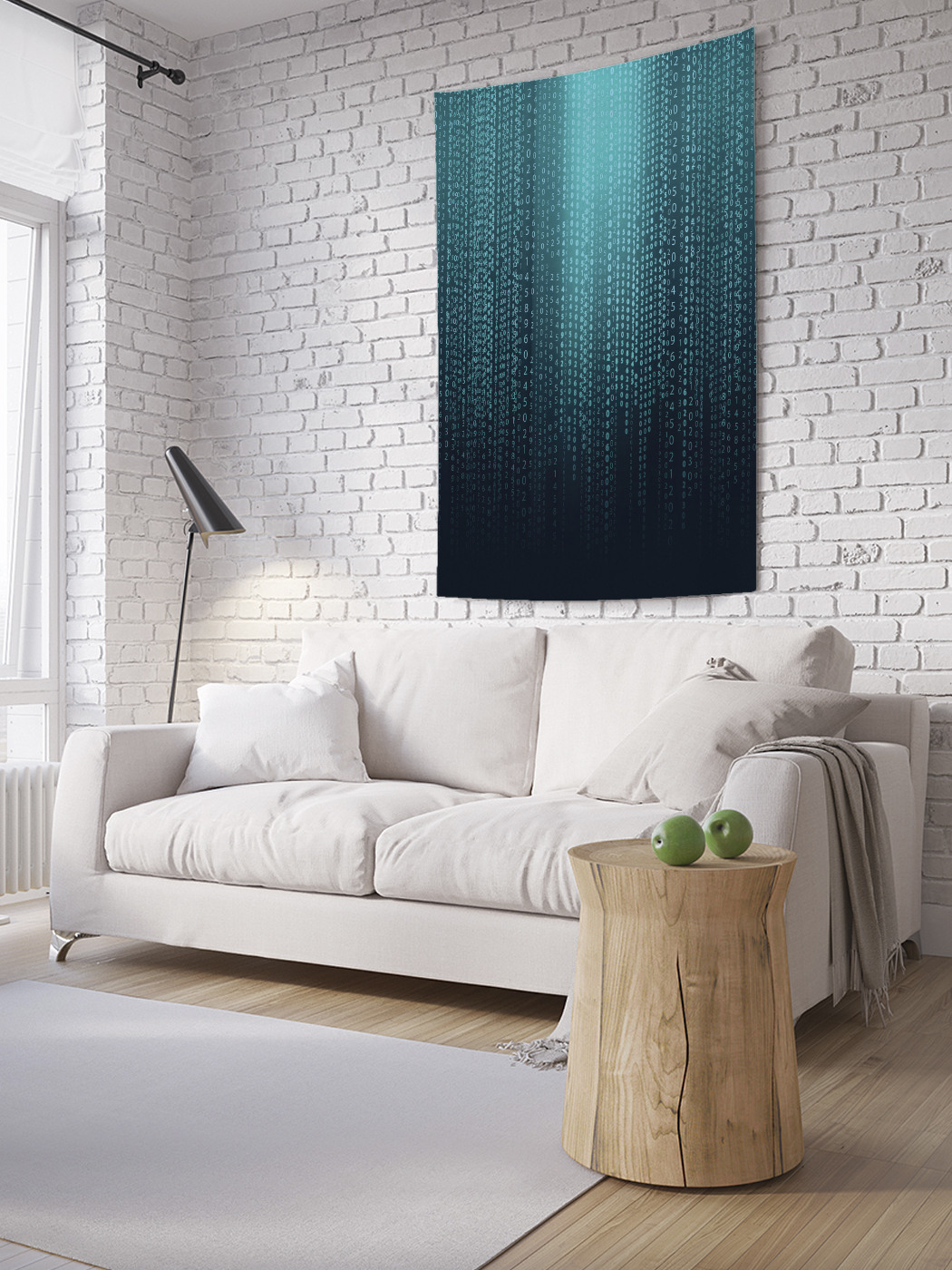 

Вертикальное фотопанно на стену JoyArty Пиксельные помехи 150x200 см, Пиксельные помехи