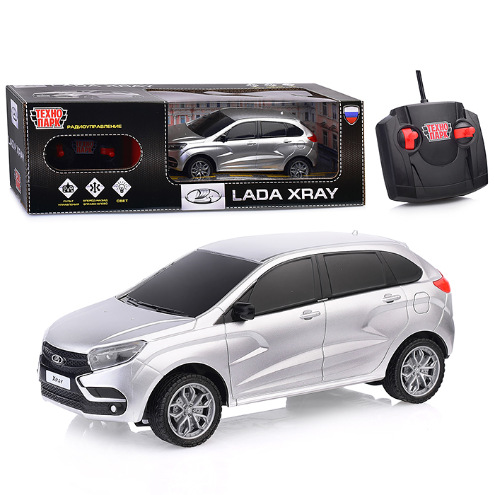 Машина р/у LADA XRAY 18 см, свет, сереб, for lada granta priora vesta x ray xray sedan sport kalina 3 buttons 433 mhz 46 chip remote car key 5pcs lot