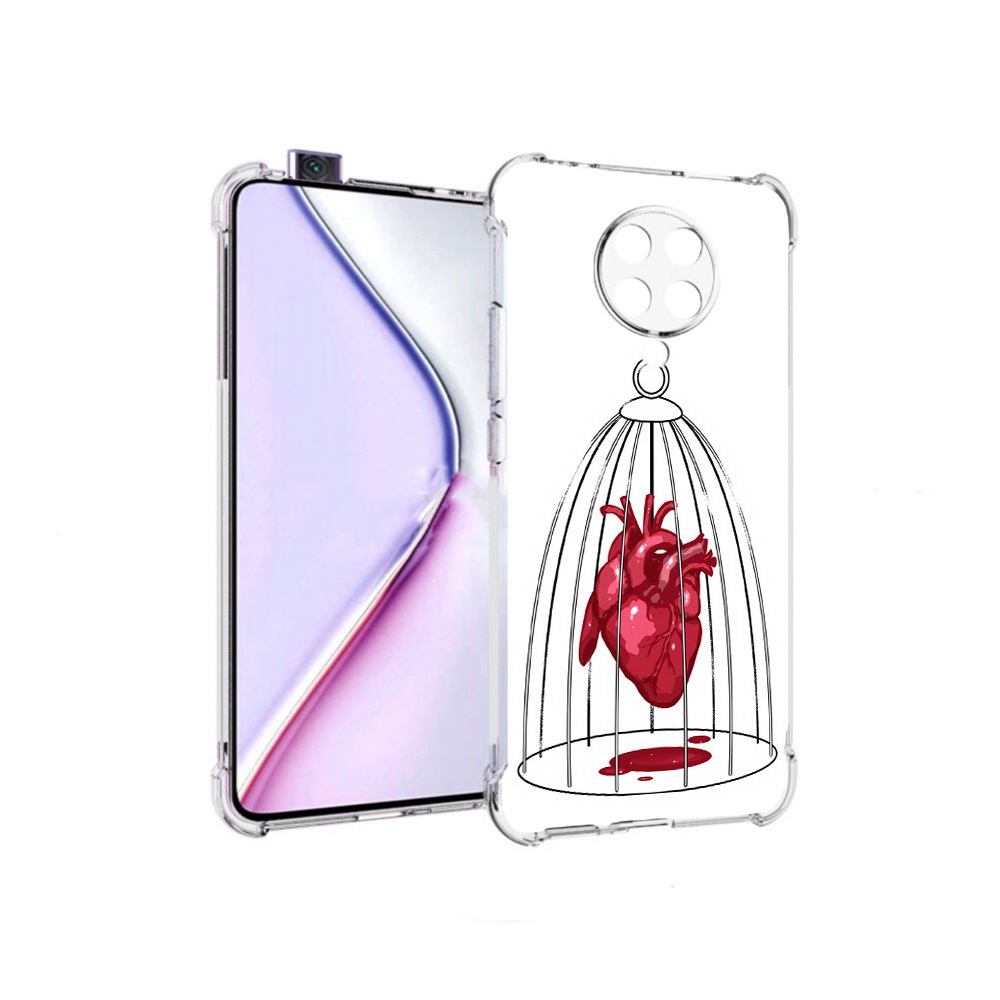 

Чехол MyPads сердце в клетке для Xiaomi Redmi K30 Pro Zoom 8/256GB/Redmi K30 Pro, Прозрачный, Tocco