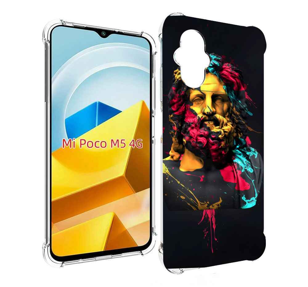 

Чехол MyPads Tocco для Xiaomi M5 арт-статуя-краски, Прозрачный, Tocco