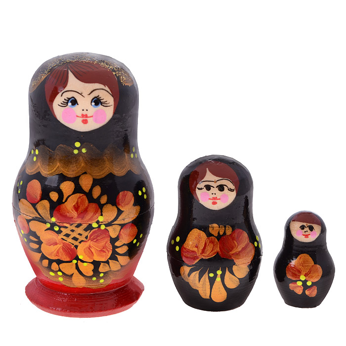 

Матрешка 3 в 1/ окрашенная, Разноцветный, Матрешки, сувениры расписные