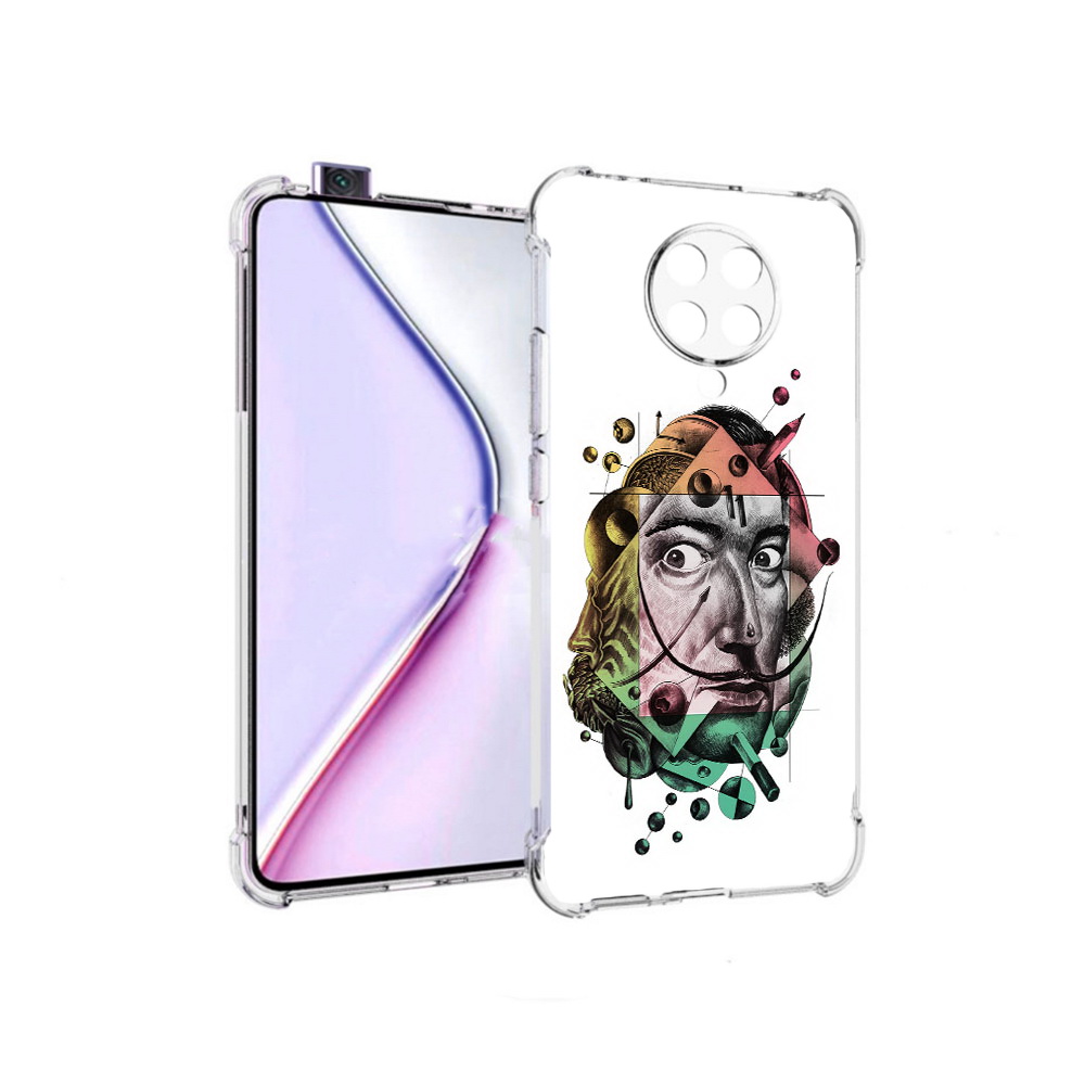 

Чехол MyPads разноцветное лицо абстракция для Xiaomi Redmi K30 Pro Zoom 8/256GB, Прозрачный, Tocco