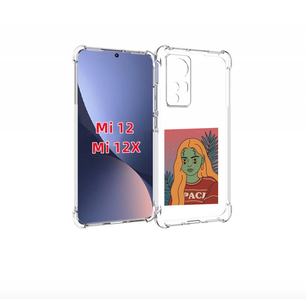 

Чехол бампер MyPads четырехглазая девушка женский для Xiaomi 12., Прозрачный, Tocco