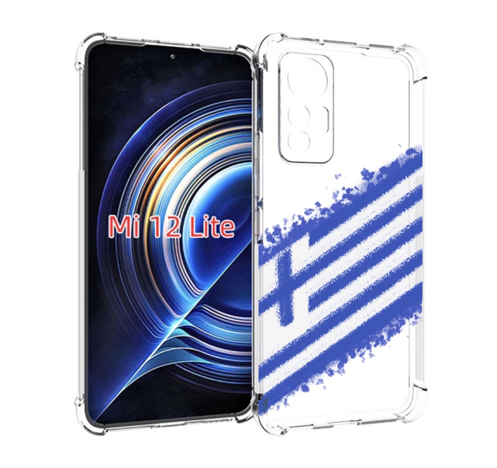 

Чехол MyPads флаг Греции для Xiaomi 12 Lite, Прозрачный, Tocco