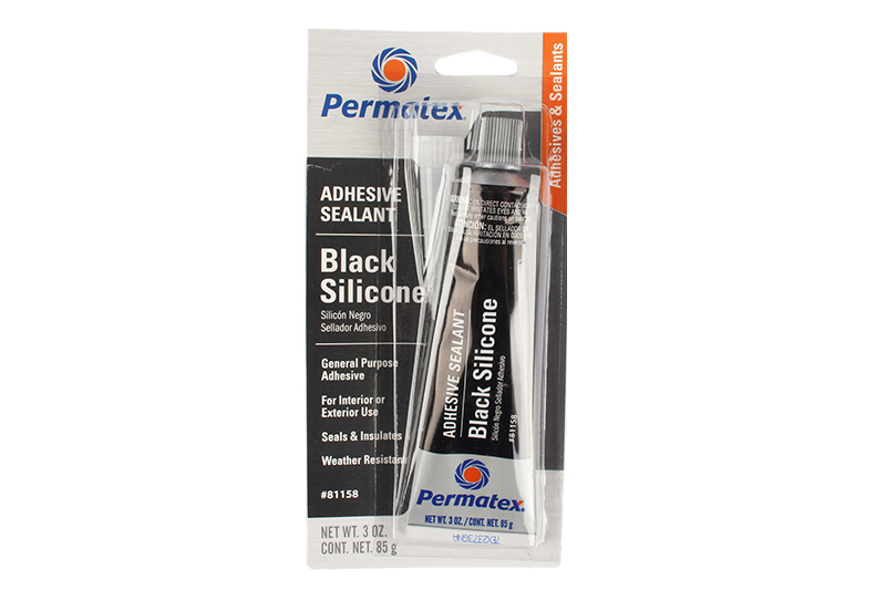 Клей-герметик чёрный PERMATEX 16 Black Silicone Adhesive Sealant (85гр)