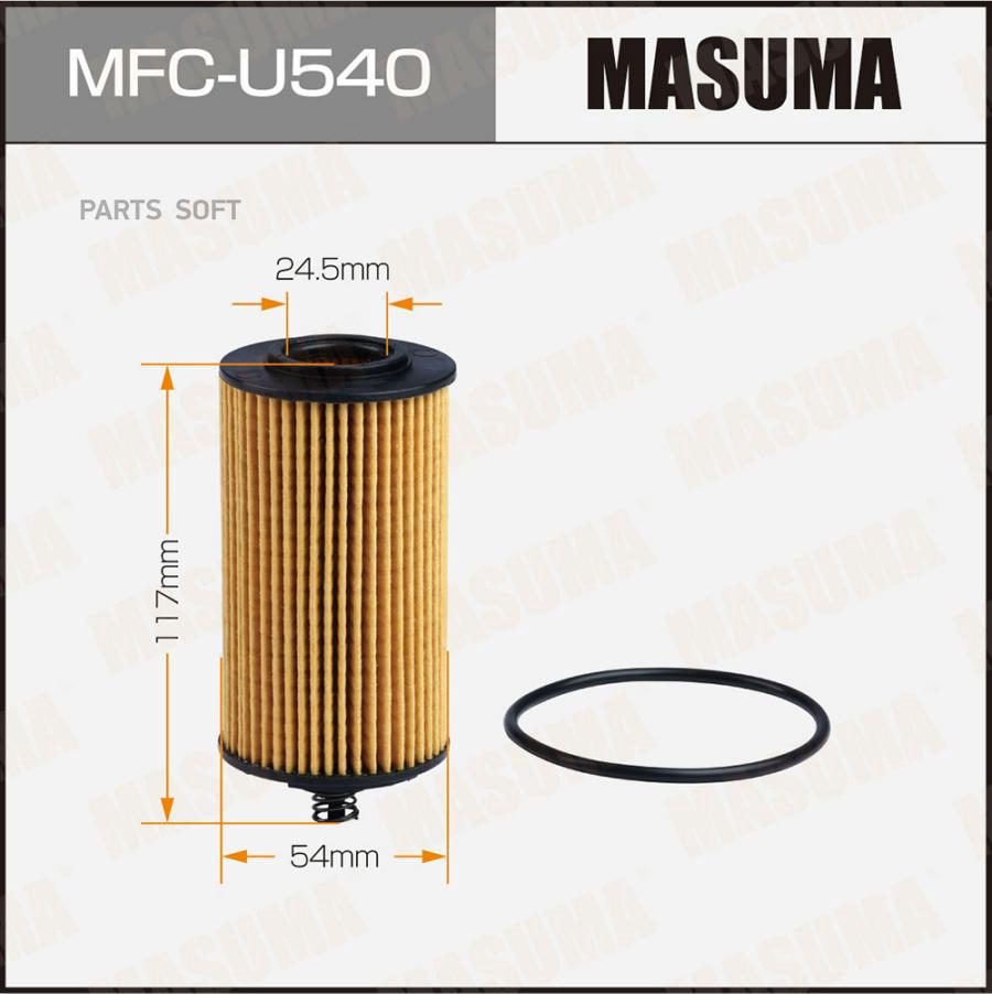 

Фильтр масляный CHEROLET AVEO/CRUZE MASUMA MFC-U540