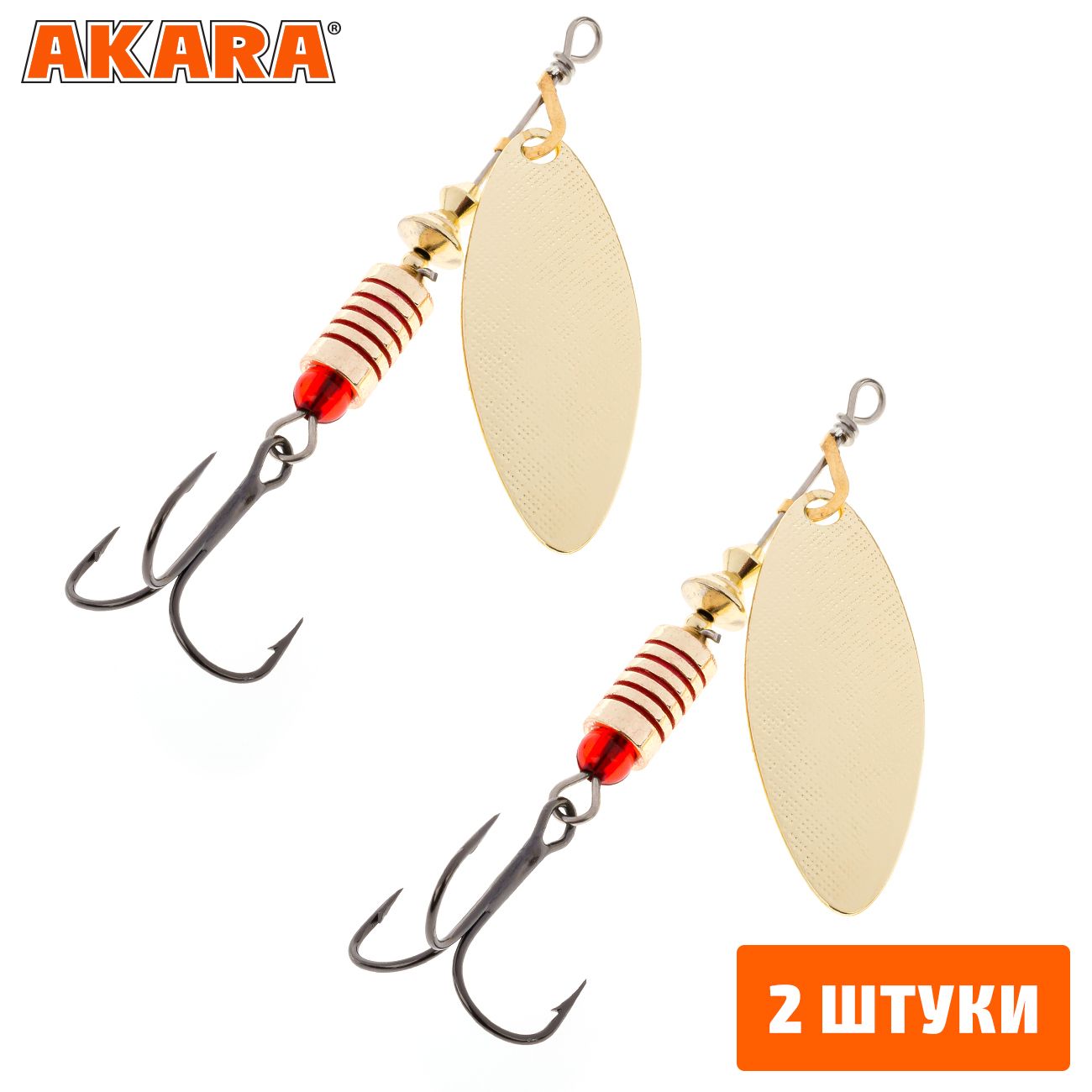 

Блесна вращающаяся Akara Action Series Long 0 3 гр. A21 (2 Штуки), Long 0