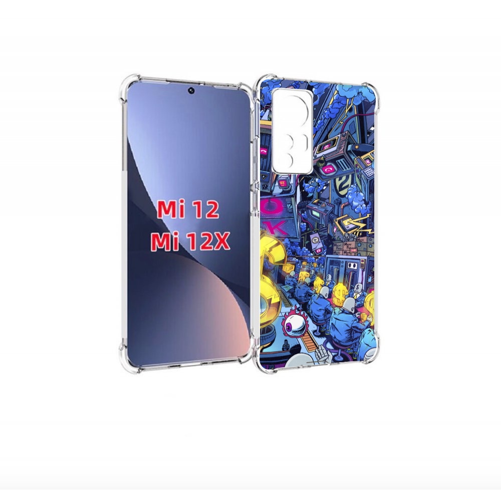 

Чехол бампер MyPads футуристичная картинка для Xiaomi 12., Прозрачный, Tocco