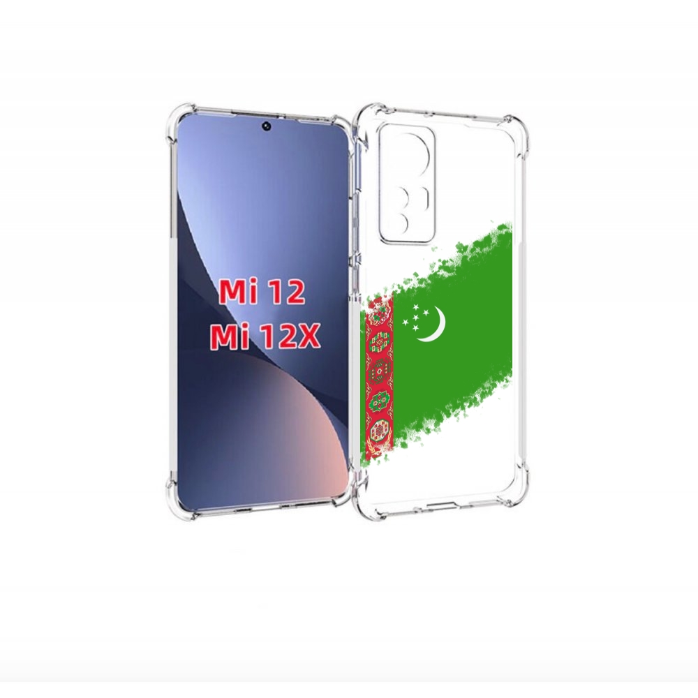 

Чехол бампер MyPads флаг герб Туркменистан-1 для Xiaomi 12., Прозрачный, Tocco