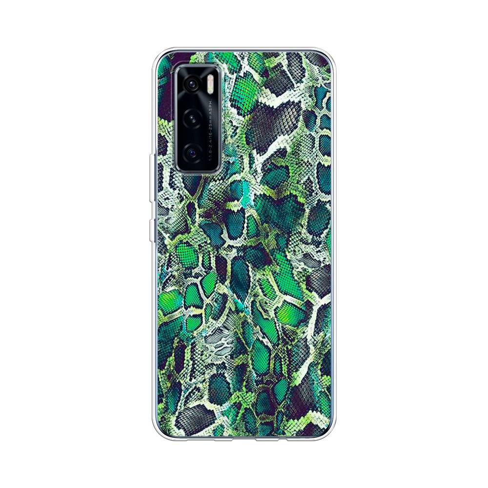 

Чехол Awog на Vivo V20 SE "Зеленая кожа змеи", Разноцветный, 263550-3