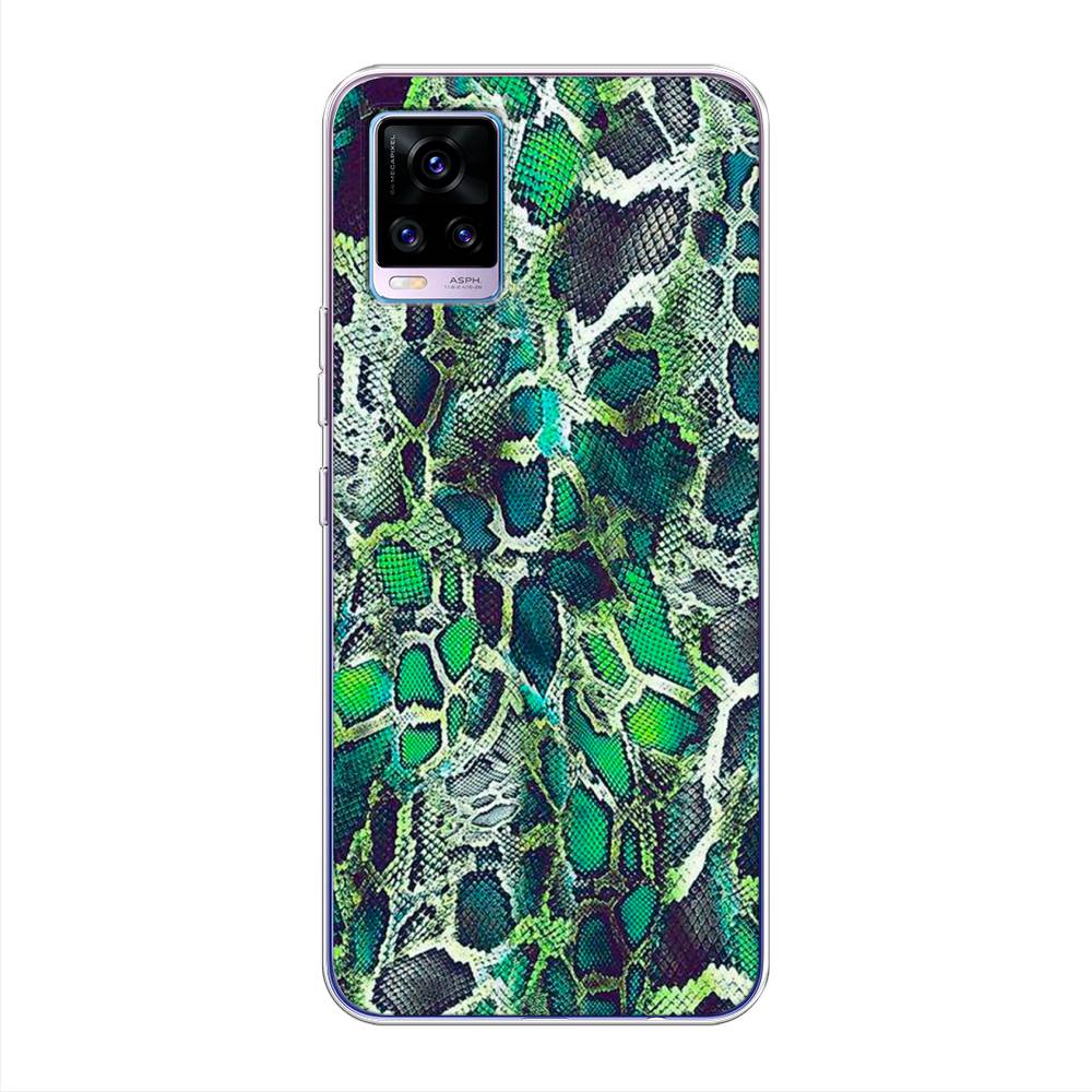 

Чехол Awog на Vivo V20 "Зеленая кожа змеи", Разноцветный, 263350-3