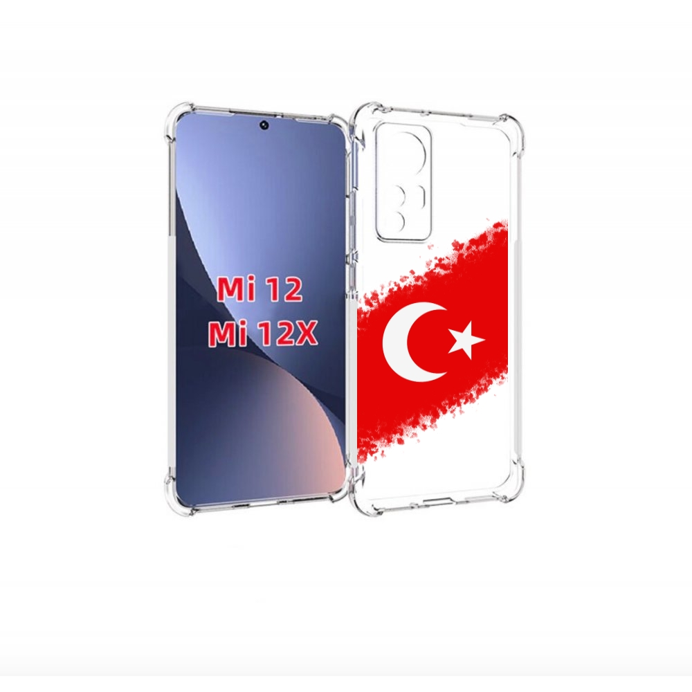 

Чехол бампер MyPads флаг Турции для Xiaomi 12., Прозрачный, Tocco