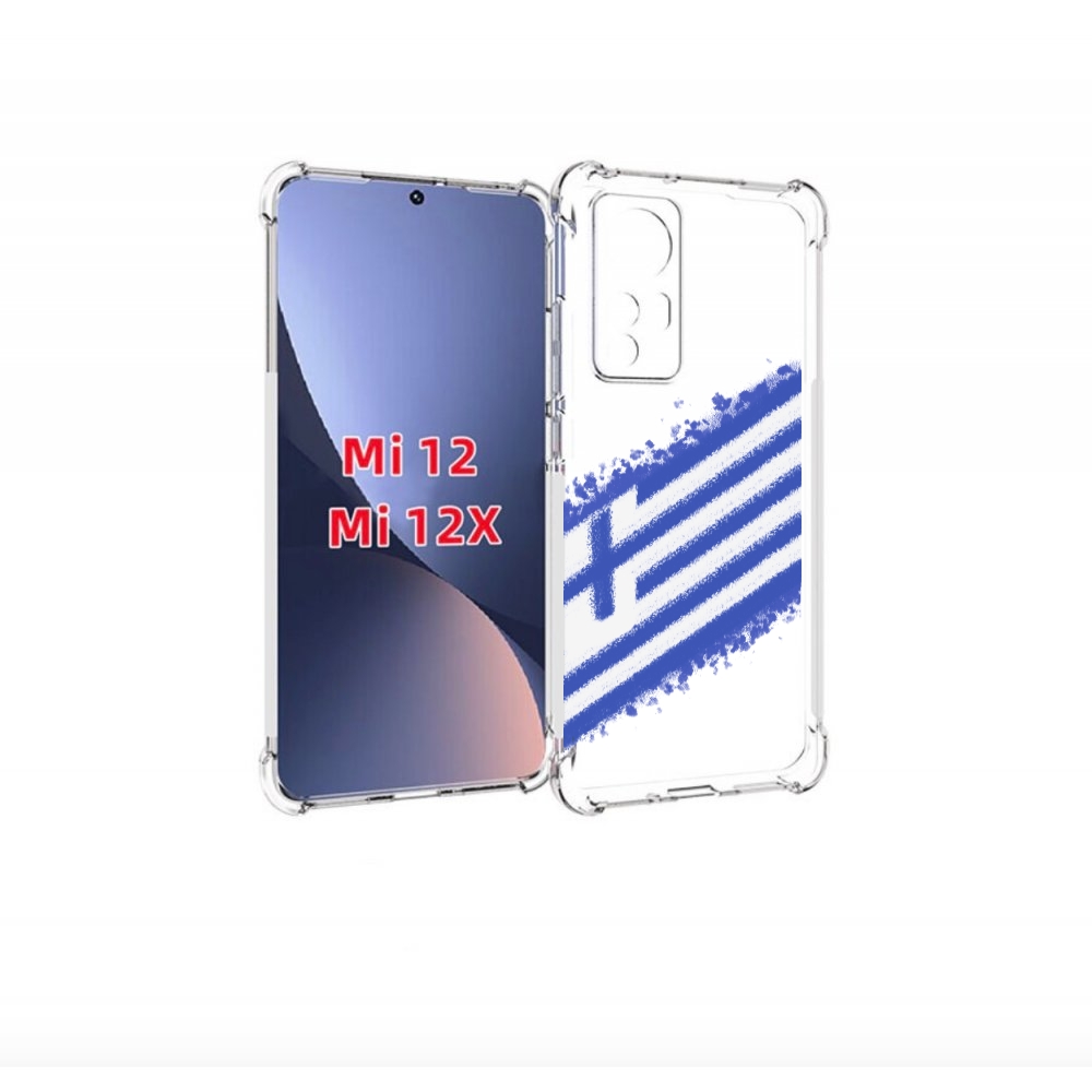 

Чехол бампер MyPads флаг Греции для Xiaomi 12., Прозрачный, Tocco