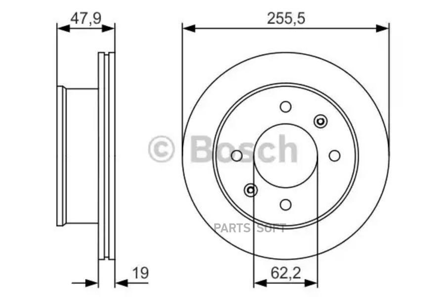 

Тормозной диск Bosch передний premium 0986479s21