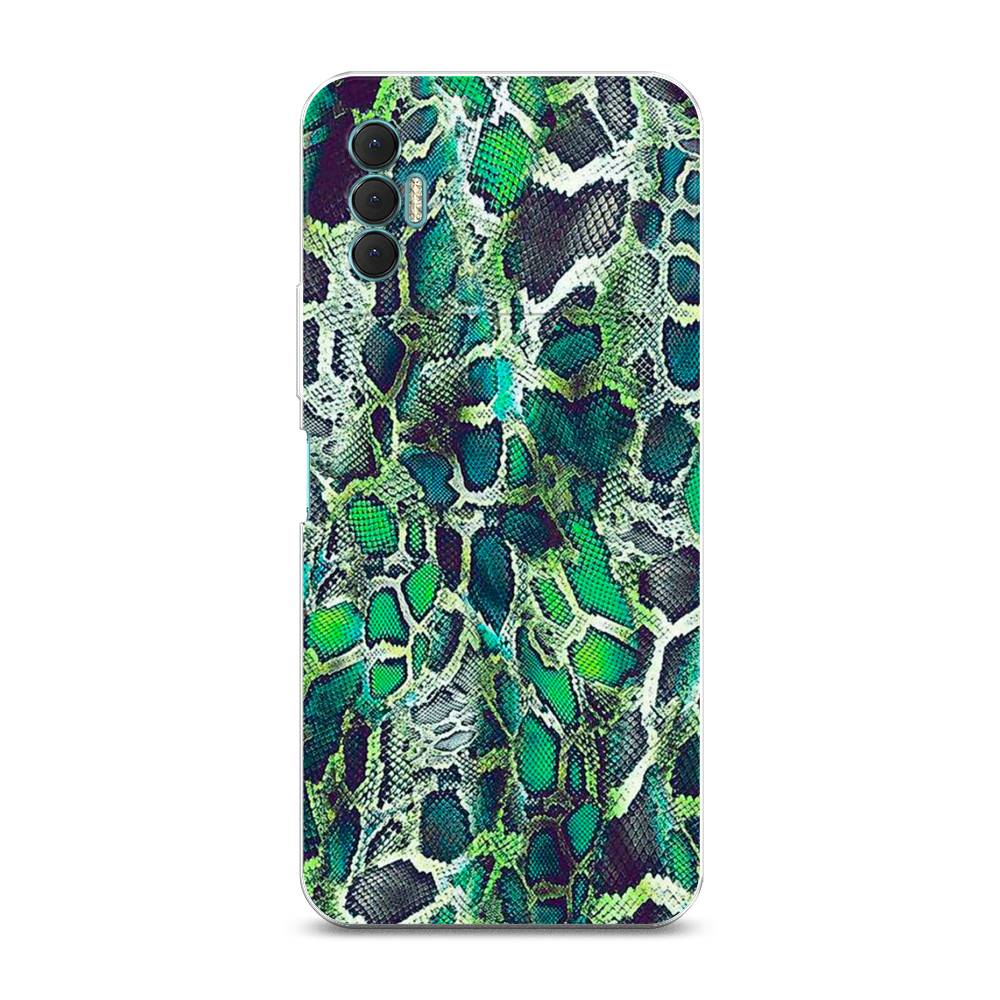 

Чехол Awog на Tecno Spark 8P "Зеленая кожа змеи", Разноцветный, 301450-3