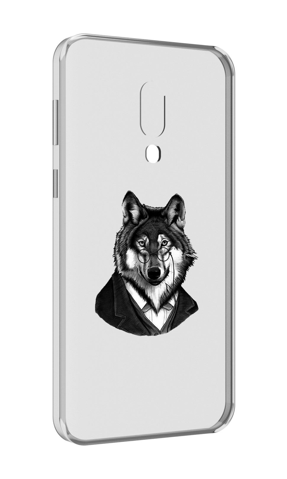 Чехол MyPads волк в пиджаке для Meizu 16 Plus / 16th Plus