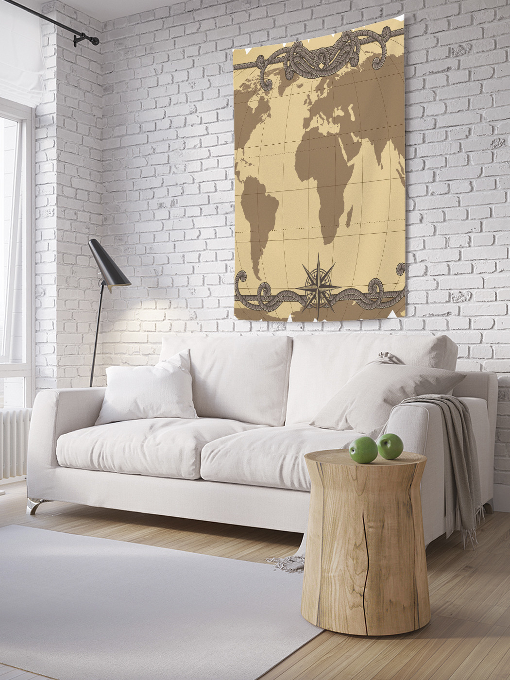 

Вертикальное фотопанно на стену JoyArty Шесть материков 150x200 см, Шесть материков