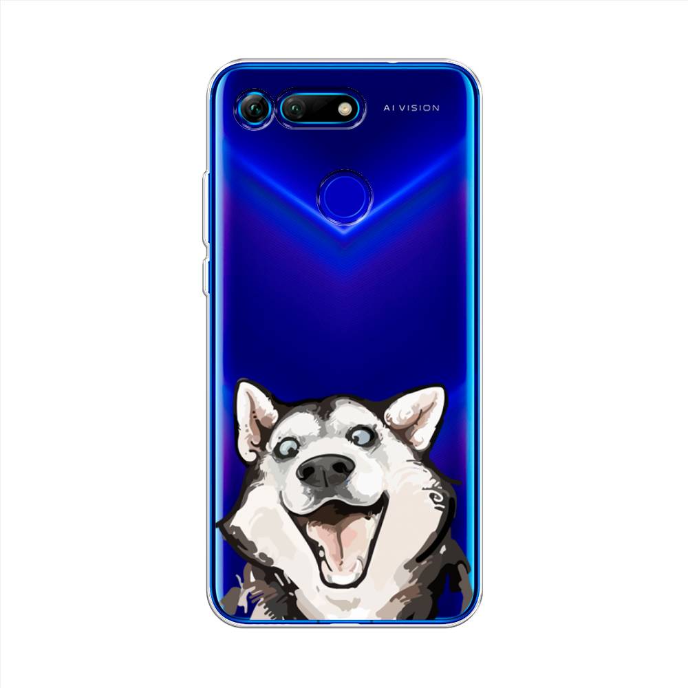фото Чехол awog "радостный хаски" для huawei honor v20 (view 20)