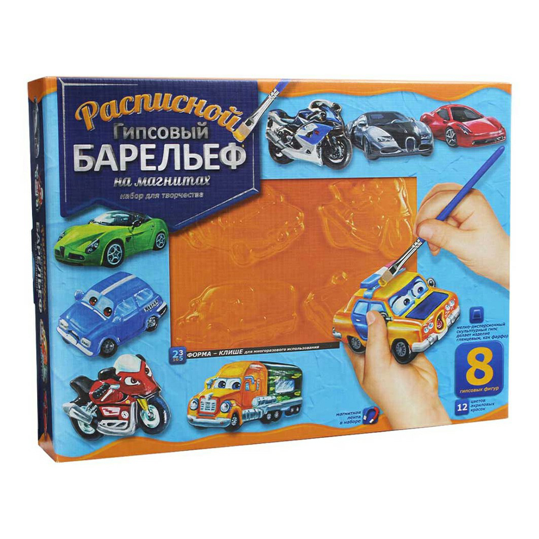 

Набор для творчества Danko Toys расписной гипсовый барельеф на магнитах