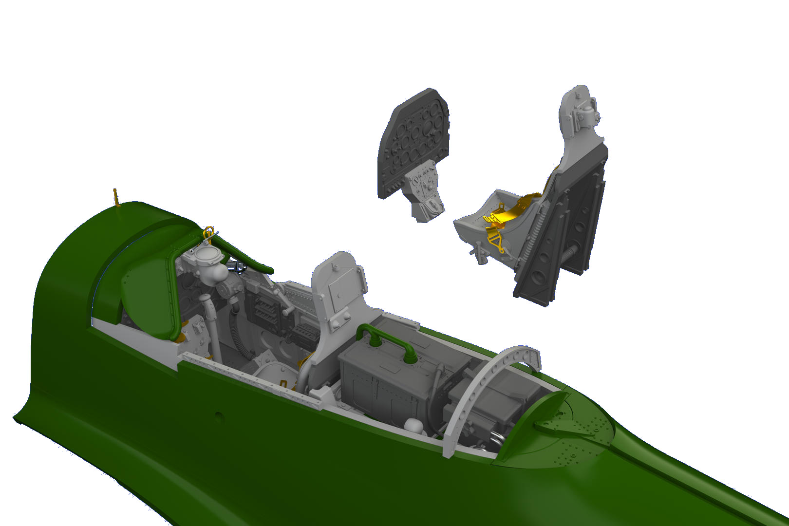 

648489 Eduard 1/48 Набор дополнений P-51D-5 кабина