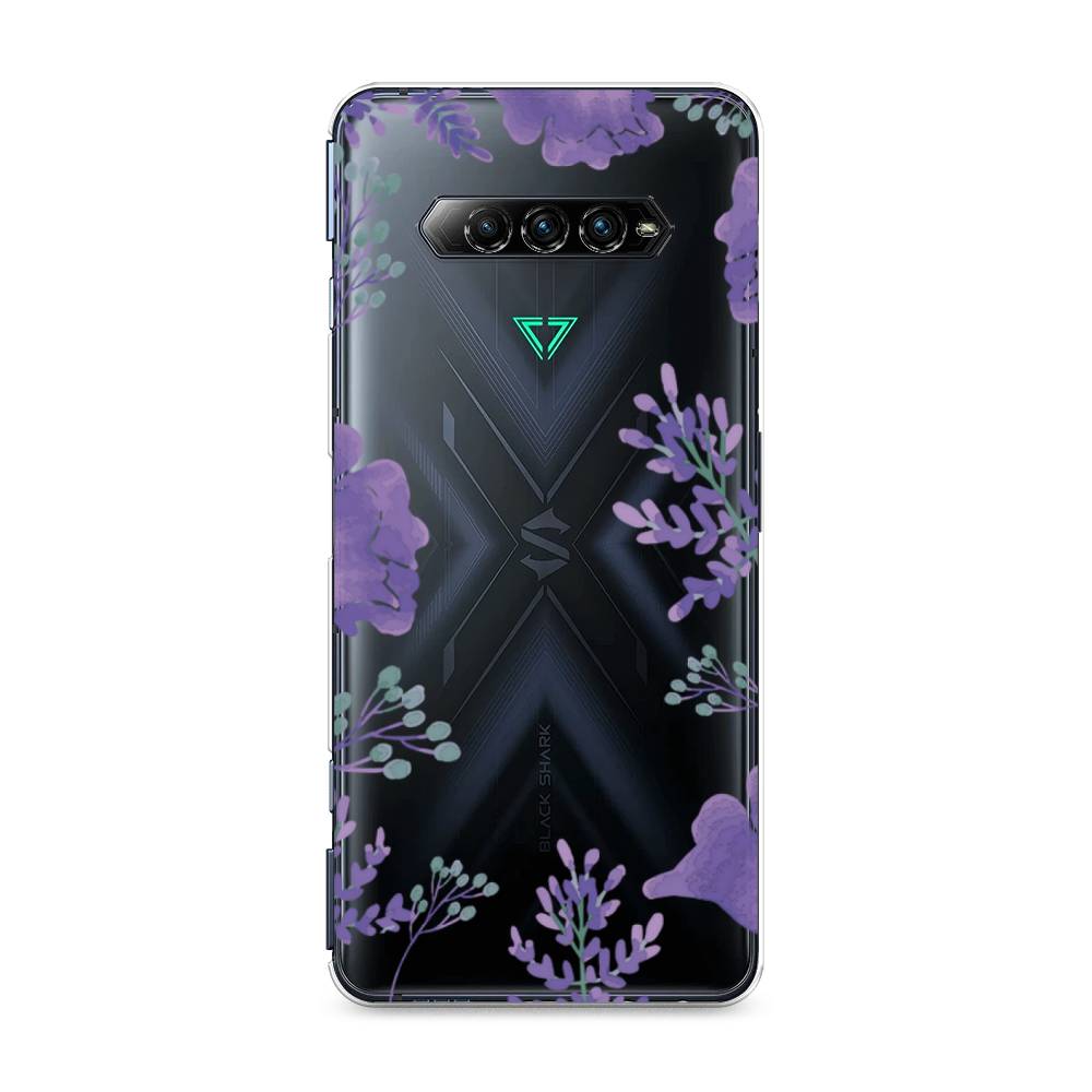 

Чехол Awog на Xiaomi Black Shark 4 pro "Сиреневая цветочная рамка", Прозрачный;фиолетовый, 317650-8