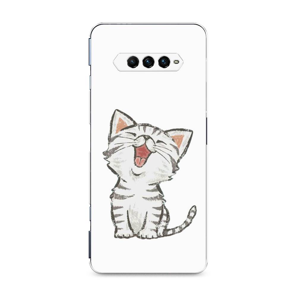 

Чехол Awog на Xiaomi Black Shark 4 pro "Котенок рисованный", Серый;белый, 317650-1