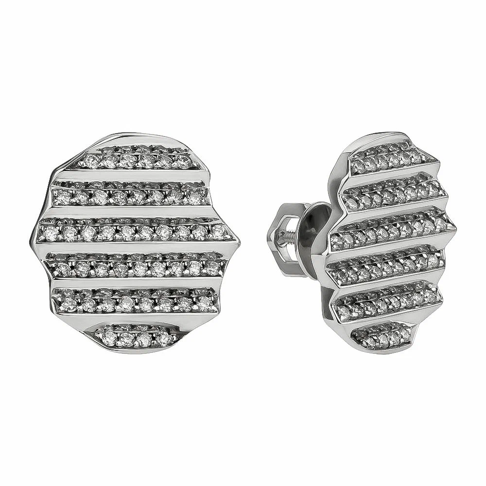 

Серьги пусеты из золота Constantine Filatov CF585-ST-W-CHIPS, бриллиант, CF585-ST-W-CHIPS
