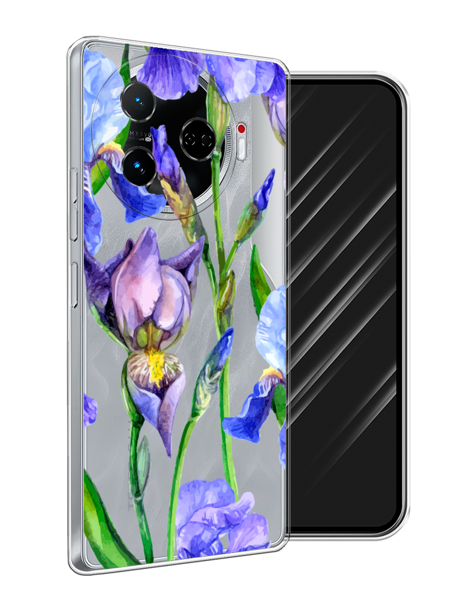 

Чехол Awog на Tecno Camon 30 Pro 5G "Синие ирисы", Фиолетовый;голубой;зеленый, 305150-1