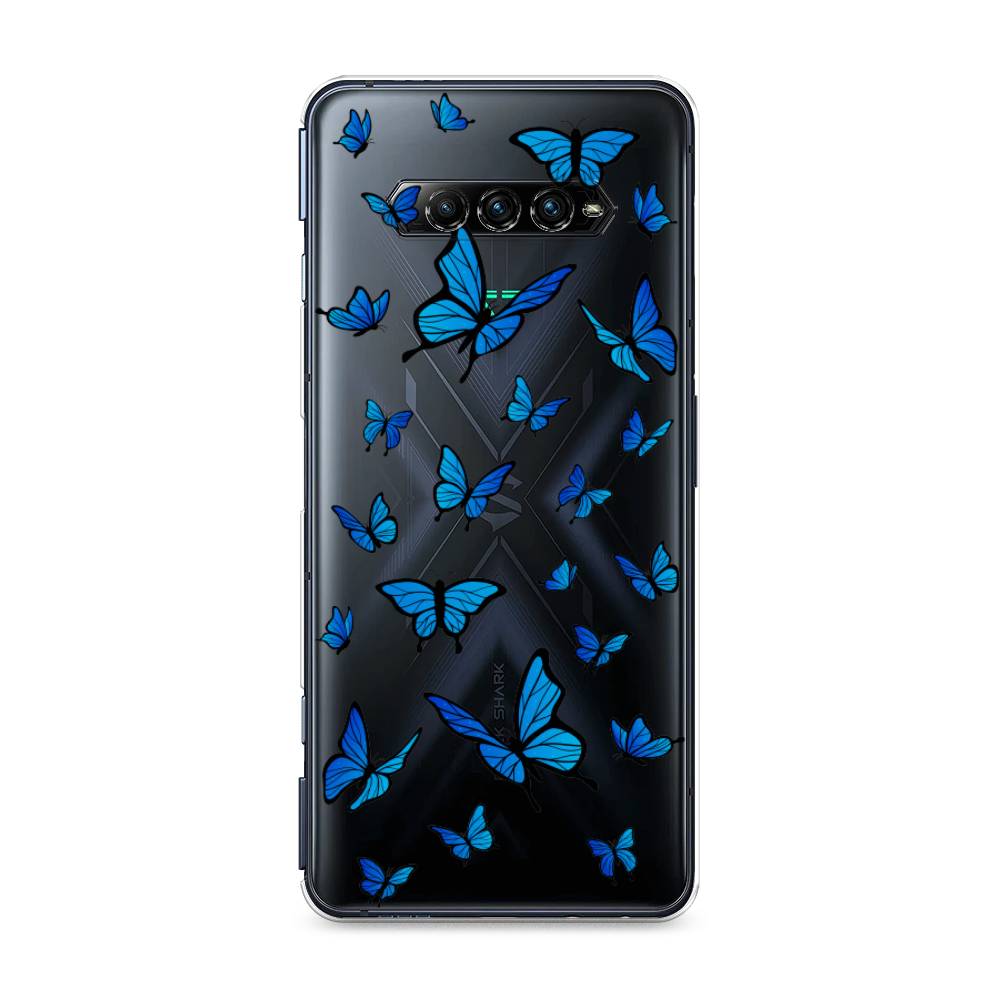 

Чехол Awog на Xiaomi Black Shark 4 pro "Синие бабочки", Синий;белый, 317650-1