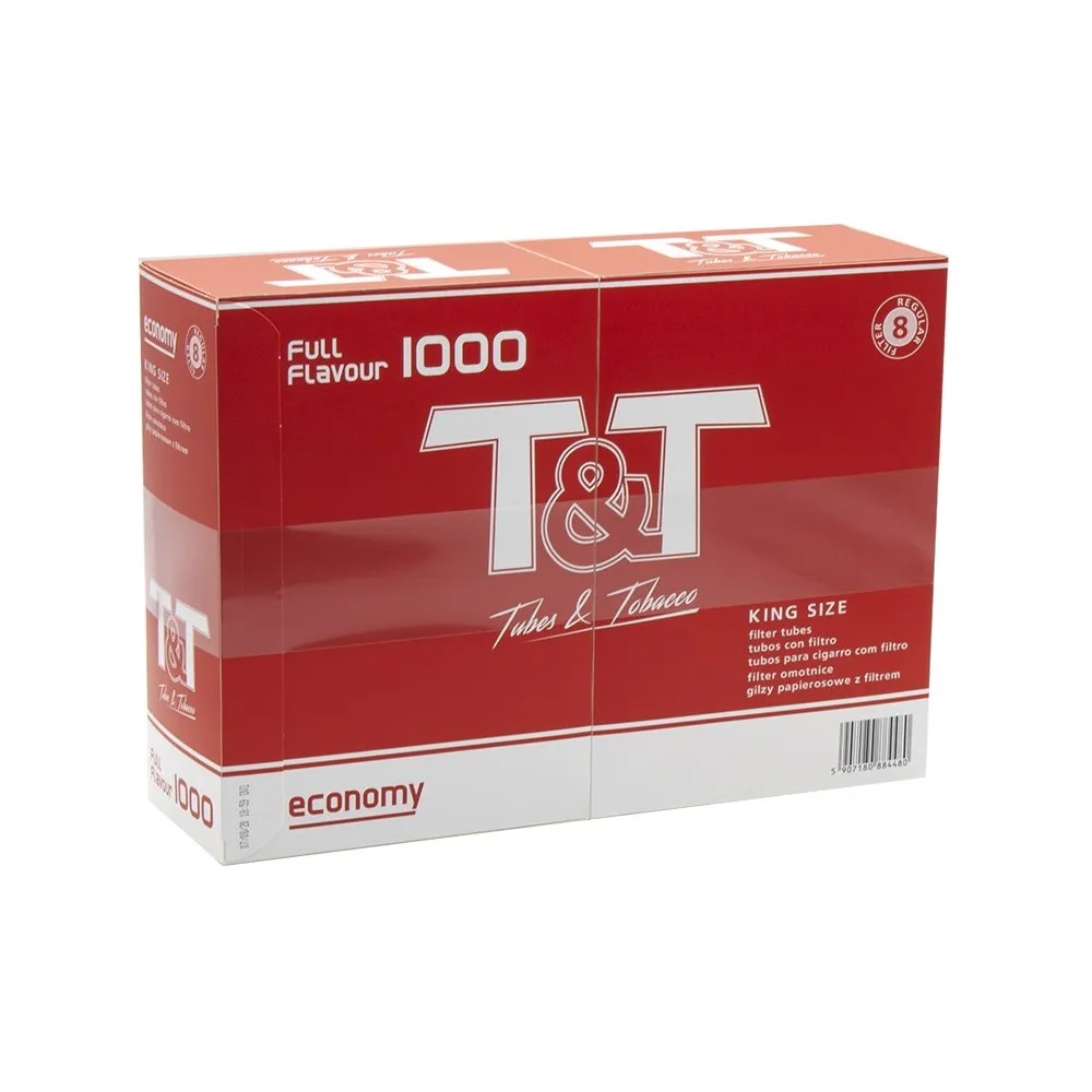 Гильзы для сигарет T&T, 1000 шт