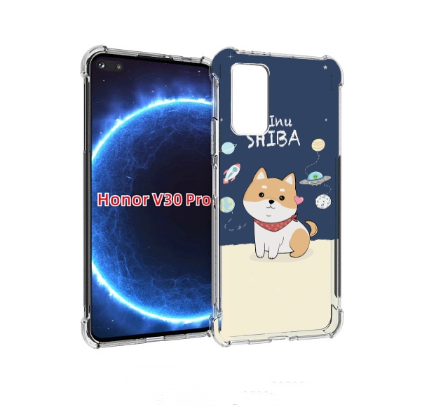 

Чехол бампер MyPads сиба-шиба-ину для Honor V30 Pro, Прозрачный, Tocco