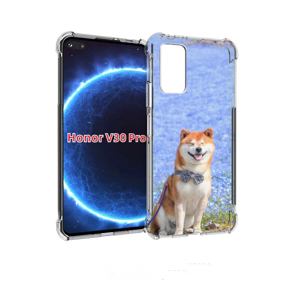 

Чехол бампер MyPads сиба шиба ину 2 для Honor V30 Pro, Прозрачный, Tocco