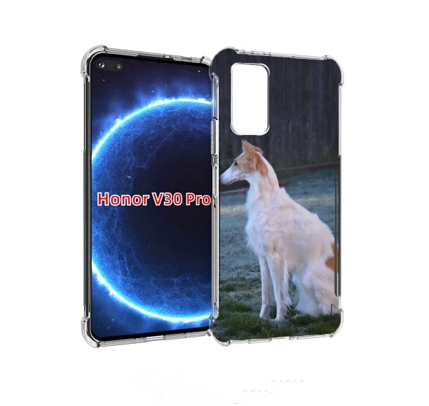 

Чехол бампер MyPads русская псовая борзая для Honor V30 P, Прозрачный, Tocco