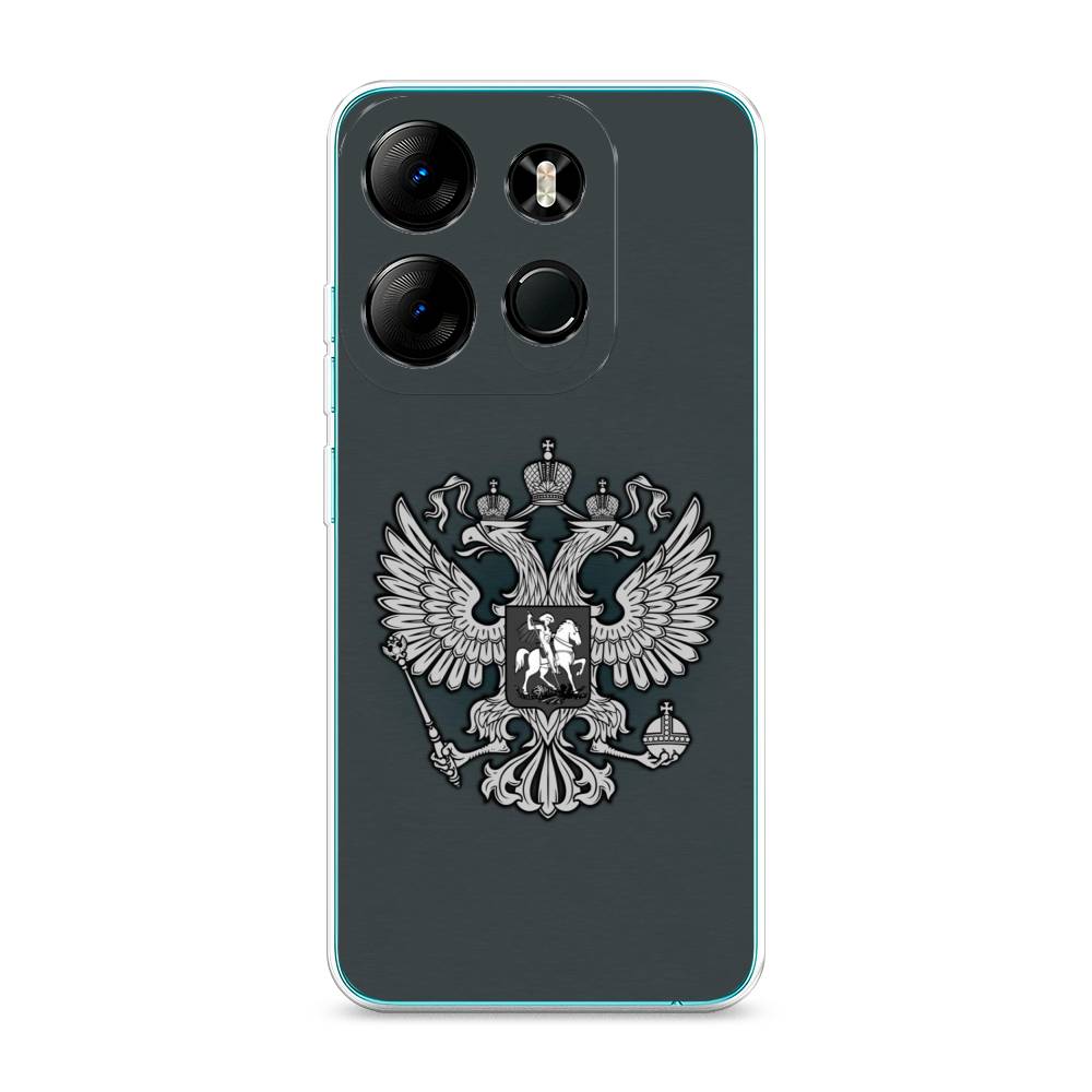 

Чехол Awog на Tecno Pop 7 Pro "Герб России серый", 303450-5